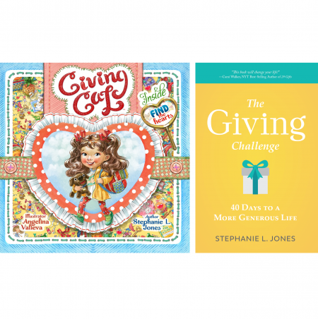 Mother and Daughter Giving Bundle